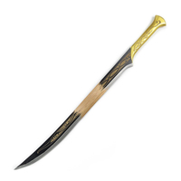 L'épée du Seigneur des Anneaux la lame du roi elfe Hobbits Accessoires de cinéma et de télévision Couteaux en bois 39.37in/100cm