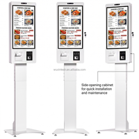 Terminal de commande tactile 22 pouces 156 points pour McDonald's, kiosque de commande automatique pour menu de restauration rapide avec Windows 11 Pro, i5, 8 Go de RAM