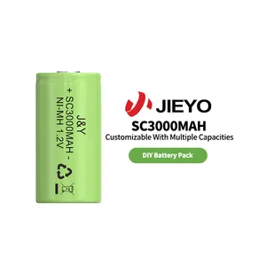 Batería recargable Nimh SC 3300mAh 1,2 V con lengüetas de soldadura