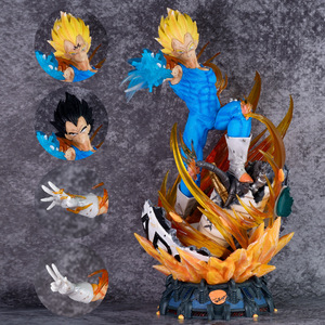 Figura de acción de Vegeta Super Saiyan de 41 cm, de la serie <span class=keywords><strong>Dragon</strong></span> <span class=keywords><strong>Ball</strong></span> <span class=keywords><strong>Z</strong></span>, de PVC, modelo coleccionable, juguete con luz para niños, regalo. - Product Image 5