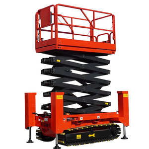 10m 3000kg thép điện nâng nền tảng nhanh chóng vận chuyển Crawler di động Scissor Lift - Product Image 1
