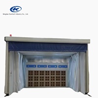 Tente de peinture gonflable rétractable avec éclairage LED pour la peinture automobile et la cuisson des peintures - Catégorie : Machines de traitement des gaz