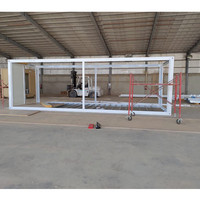 Cabine modulaire préfabriquée préfabriquée en kit de 6 m * 3 m, 20 pieds, à structure plate, petite maison de grand-mère, maisons, cadres de conteneurs