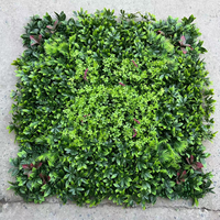 Panneau mural végétal artificiel, fausse herbe verte, protection UV, faux fond de haie pour mariage, fête, décoration de jardin et maison