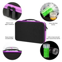 Boîte de rangement de haute qualité pour peinture au diamant 5D, 60 flacons ronds pour le rangement des forets diamantés, étui de transport avec outils et accessoires