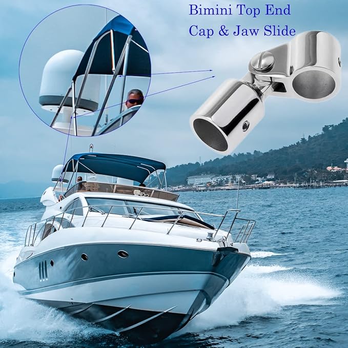Rvs 316 Pijp Eye End Cap Bimini Top Fitting Hardware Marine