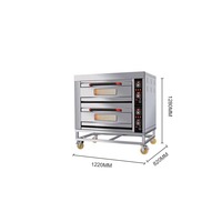 Four à pain électrique commercial portable Unitech 40D avec acier inoxydable 201, puissance de 13,2 kW, plage de température de 0 à 400°F, affichage LED