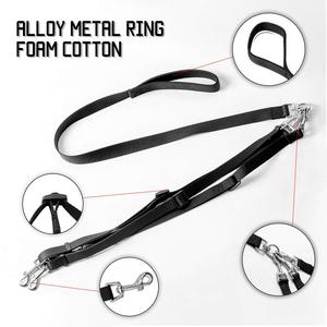 สายจูงสุนัขแบบสามสาย KingHon Heavy Duty ป้องกันการพันกัน 3 in 1 สายจูงไนลอนสำหรับสัตว์เลี้ยงสามตัว สำหรับพาเดินเล่น หนึ่ง สอง สาม ตัว สุนัข แมว - Product Image 4