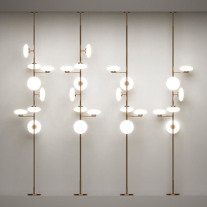 Lampadaire à colonne en métal, éclairage haut et bas, design 'Open <span class=keywords><strong>Sesame</strong></span> Flowers Cake' et 'Branches', pour décoration d'hôtel - Product Image 6