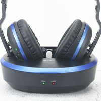 Casque audio optique sans fil numérique 2,4 GHz pour TV avec émetteur et station de charge