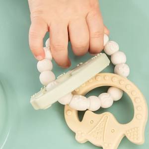 Bracelet en silicone pour nouveau-né CE hochet <span class=keywords><strong>de</strong></span> <span class=keywords><strong>dentition</strong></span> bébé silicone enfants <span class=keywords><strong>anneau</strong></span> <span class=keywords><strong>de</strong></span> <span class=keywords><strong>dentition</strong></span> ensemble <span class=keywords><strong>de</strong></span> <span class=keywords><strong>dentition</strong></span> pour enfants - Product Image 1