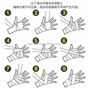 180 ''handwraps đàn hồi Bên trong găng tay đấm bốc, võ thuậ<span class=keywords><strong>t</strong></span> kế<span class=keywords><strong>t</strong></span> thúc <span class=keywords><strong>t</strong></span>ố<span class=keywords><strong>t</strong></span> đẹp cho Boxing Kickboxing Muay Thái MMA - Product Image 6