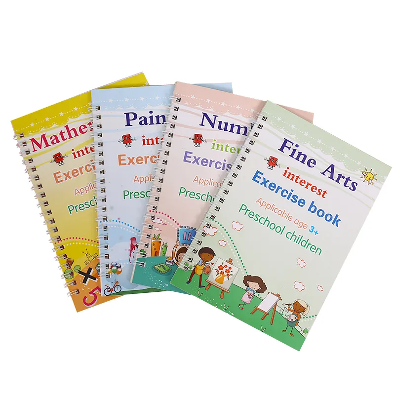 Livros infantis personalizados de desenho a granel, livros de prática de coloração para crianças