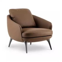 Moderner Samt-Polstersessel Freizeit-Loungesessel Luxus-Sessel für Wohnzimmermöbel