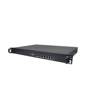 8 LAN + 2*10G SFP <span class=keywords><strong>I7</strong></span>-4700QM prise en charge 2 * PSU Pfsense FCPGA946 1U pare-feu PC réseau dispositif de sécurité serveur - Product Image 1