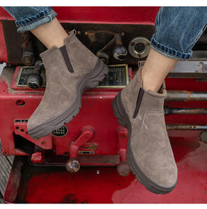 Zapatos de Seguridad Industriales Antideslizantes JIANKUN para Trabajadores, <span class=keywords><strong>Botas</strong></span> con Puntera de Acero para Hombre - Product Image 3