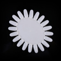 Roue d'affichage de 20 ongles pour la pratique de l'art des ongles, forme ronde en plastique, nuancier de vernis à ongles