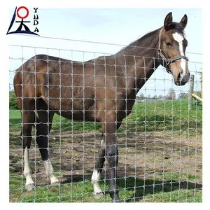 Wholesale horse and goat fencing field fence farm design fixed knot woven iron wire net galvanized hinge cattle mesh