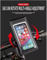 TPU Étanche Pivotant Vélo Vélo Sac avec Écran Tactile Fenêtre Arrière Support de Téléphone Mobile Accessoire