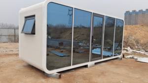 Maisonnette modulaire préfabriquée sur roues à prix raisonnable, 2 chambres, pour le camping, type cabane portable - Product Image 6