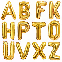 Ballons en feuille métallisée en forme de lettres, vente en gros pour une décoration de fête époustouflante