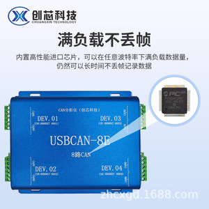 USBCAN-8E USBCANFD-8E เครื่องวิเคราะห์ CAN 8 ช่องสัญญาณแบบอิสระ 8 ช่องสัญญาณ USB เป็น CAN, ระบบแยกไฟฟ้า 3KV L445 - Product Image 3