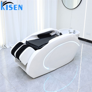 KISEN <b>Head</b> Spa Bed Salon Hair Washing Chair Water Circulation <b>Head</b> Spa Salon Equipment Intelligent <b>Electric</b> <b>Massage</b> Shampoo Bed - Product Image 1