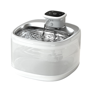 Fuente de agua inteligente para mascotas de alta calidad Filtración de circulación automática Acero inoxidable Alimentado por carga 3.2L para perros Gatos - Product Image 1