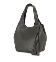 Sac fourre-tout élégant pour femme avec poignée supérieure, motif crocodile gaufré, surface douce, forme d'aile unique, accent nœud décoratif, sac à main décontracté