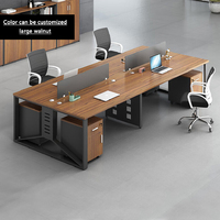 BGZ-42 Poste de travail de bureau moderne, bureau en forme de L, table de personnel et table de travail, mesa de trabajo élégante