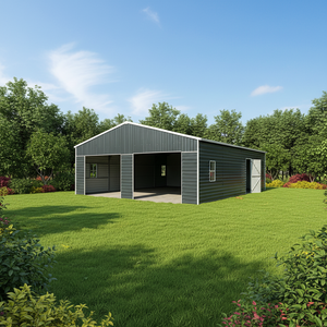 Abri de jardin en métal SG2119-H250-2HR/H-3Z, <span class=keywords><strong>garage</strong></span> pour voiture, <span class=keywords><strong>garage</strong></span> <span class=keywords><strong>double</strong></span> en acier, abri de rangement extérieur - Product Image 1