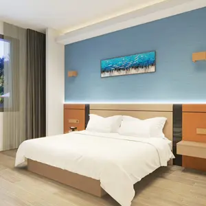 Proje için ünlü beş yıldızlı lüks otel yatak odası otel mobilyaları