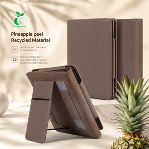Funda de piel de piña <span class=keywords><strong>para</strong></span> <span class=keywords><strong>Kindle</strong></span> con forro de microfibra, se puede sostener en la mano, se puede usar como soporte <span class=keywords><strong>para</strong></span> <span class=keywords><strong>leer</strong></span>, con ranura <span class=keywords><strong>para</strong></span> tarjetas, funda <span class=keywords><strong>para</strong></span> <span class=keywords><strong>Kindle</strong></span> - Product Image 1