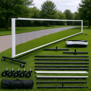 Sistema de red portátil de pickleball de 22 pies con ruedas bloqueables y bolsa de transporte para jugar en el patio trasero o entrada de la casa - Product Image 2