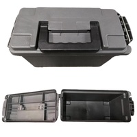 Boîte à munitions en plastique portable de petite taille 290*130*180mm, étanche et légère, pour munitions et équipement de pêche, vente directe d'usine ODM OEM