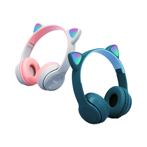 Audífonos Originales de Fábrica P47m con Orejas de Gato, Audífonos Inalámbricos Dinámicos para Juegos, Regalos para Niñas y Niños, para Viajes y Móviles - Product Image 5