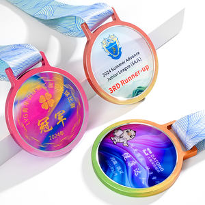 Médaille de sport en cristal MVP haut de gamme personnalisée Médailles de basket-ball de football de gymnastique personnalisées Souvenir sculpté de petit <span class=keywords><strong>pont</strong></span> - Product Image 1