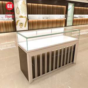Vitrine à bijoux moderne de luxe personnalisable avec éclairage LED, design en verre écologique, fonctionnalités verrouillables - Product Image 3