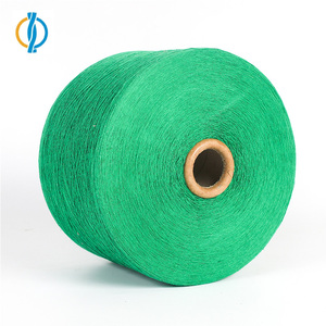 Màu Xanh Lá Cây Ne <span class=keywords><strong>3</strong></span> Để 20/1 Mở End Carded Tái Chế <span class=keywords><strong>Polyester</strong></span> Bông Pha Trộn Dệt Sợi <span class=keywords><strong>Spun</strong></span> Sợi Tái Tạo Sợi - Product Image 1