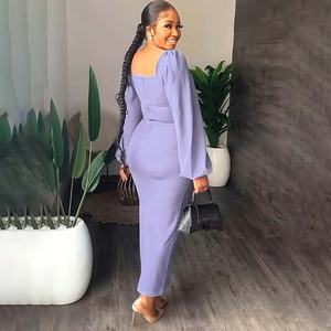 فساتين سهرة نسائية أنيقة بفتحة الربيع والخريف ملابس عشاء بأكمام طويلة فستان حفلة حورية البحر - Product Image 4