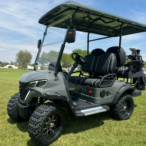 Shuncha 2+2 4 Seater Lifted off Road Tires Street <b>72V</b> Lithium <b>Battery</b> Golf Cart - Product Image 1