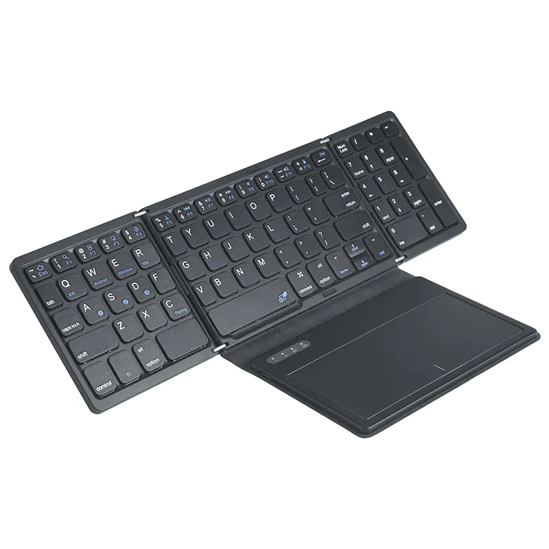 لوحة مفاتيح فائقة السرعة شحن سريع B055 قابلة للطي لوحة مفاتيح تعمل باللمس لاسلكية