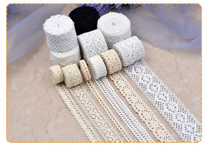 Ajuste de encaje de borde beige/Blanco/negro de ganchillo de alta calidad para ropa - Product Image 5