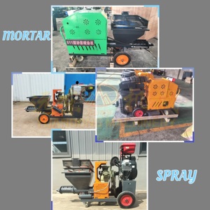 Yüksek güç alçı püskürtme makinesi duvar macun boyama rekabetçi fiyat ile 3 fazlı mobil harç püskürtücü - Product Image 4