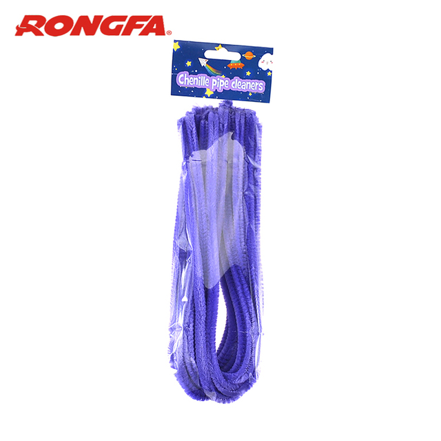 Factory Price 9mm X 50cm  DIY Children Toy Handcraft Chenille Stem Colorful Craft Art Educational Pipe Wire Cleaners