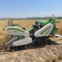 Petite Moissonneuse-batteuse sur chenilles pour riz, blé, soja, colza et céréales