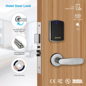 Orbita New Design Fashionable M1 <strong>Card</strong> System Ansi Electronic Keyless Digital Smart Rfid <strong>Hotel</strong> Door <strong>Lock</strong> for Dormitory - Product Image 2