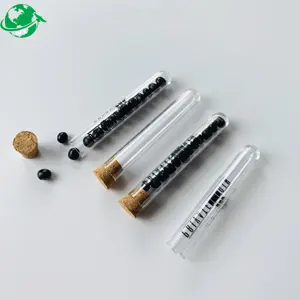 Small mini size test tube plastic with plastic push lids for storage liquids food gifts container