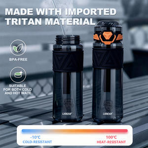 OEM Fabrika Özel Üretim 800ml Spor Su Matarası BPA İçermeyen Kapaklı Pipetli Tritan Koşu Matarası 600ml 20oz 27oz Boyutları - Product Image 3