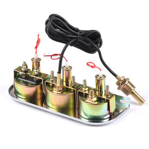 Nouveau panneau chromé Pression d'huile Température de l'eau &amp;   Kit de trois jauges d'ampèremètre, cadran noir, jauges de voiture - Product Image 5